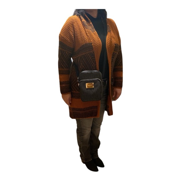 NBW Michael Kors Crossbody PVC Black MK Logo - Picture 6 of 6